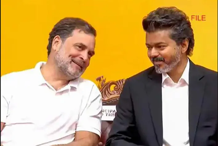 முதலமைச்சர் விஜய்யுடன் ராகுல் காந்தி சந்திப்பு - கூட்டணி குறித்து ஆலோசனை